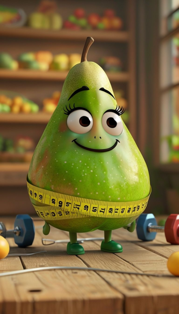 BODY TRIANGLEapple shape - AFRO GYM شكل الجسم الكمثري